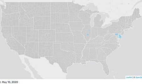 Illness Trend map of the U.S.