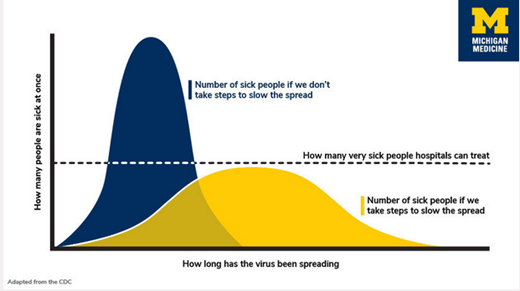 Michigan Medicine virus chart